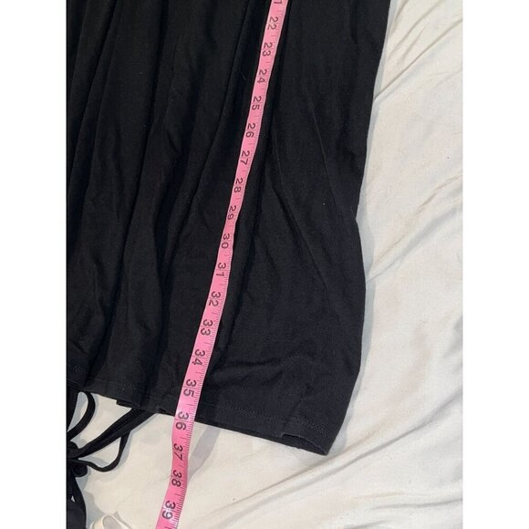 J. Jill Wearever Collection Black Sleeveless Stretch Flowy Mini Dress Women's Pe - Picture 7 of 9